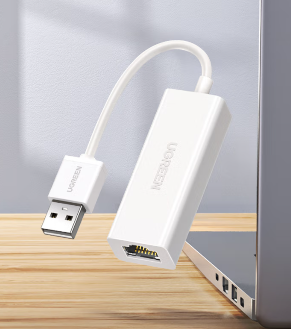 綠聯 USB轉RJ45網線轉接頭 百兆有線網卡轉換器外置網線接口轉接頭