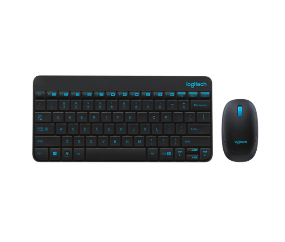 羅技（Logitech）MK245 Nano 鍵鼠套裝 無線鍵鼠套裝 辦公鍵鼠套裝 緊湊型 可調支架 帶無線2.4G接收器 黑