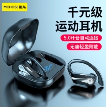邁從（MCHOSE）邁從T30運動無線藍牙耳機開放式耳夾式跑步掛耳式超長續(xù)航耳機 T30科技黑